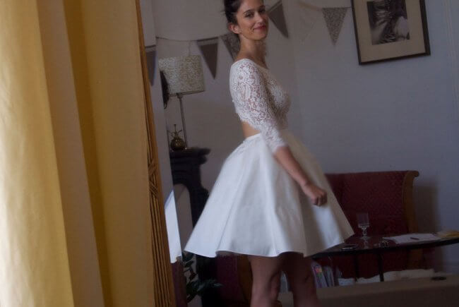 robe de mariée courte et sexy sur montpellier