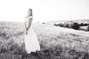 robe de mariée longue et fluide