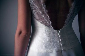 robe de mariée courte en dentelle