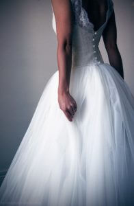 robe de mariée tulle dentelle évasée