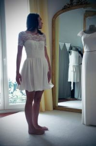 robe de mariée courte créateur