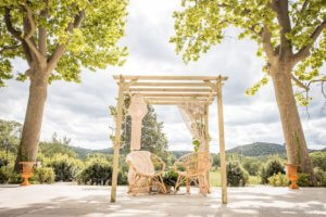 decor pour le mariage en languedoc à côté de montpellier