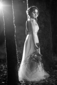 organic eco conscious lace weddingdress south of france