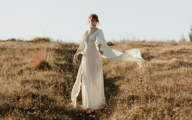 robe de mariée en coton bio eco-responsable