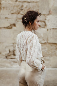 chemisier ou blouse en soie de coton biologique