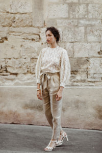 blouse et pantalon biologique pour cérémonie civile