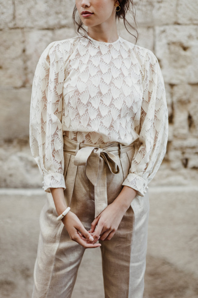 blouse en soie écoresponsable