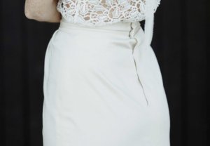 jupe longue bio pour la cérémonie civile robes de mariée Montpellier