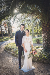 cape légère pour la mariée