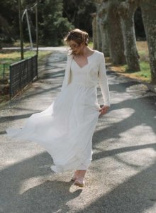 veste courte pour la mariée eco-responsable 100% bio