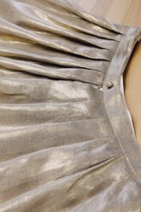 Gold linen skirt