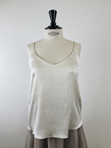 Top caraco haut femme en soie