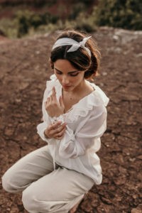 bandeau soie bio mariee paris