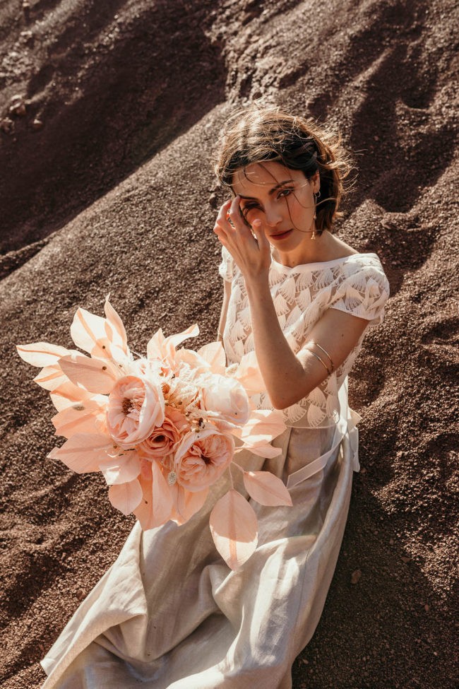 ensemble mariage civil dentelle bio