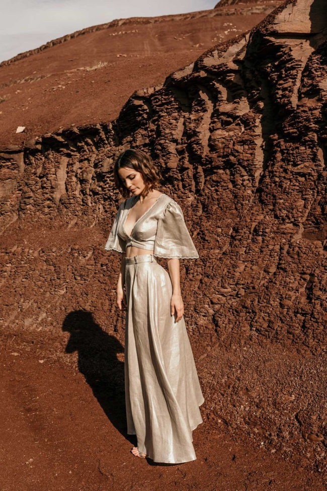 jupe croptop mariage ecoresponsable