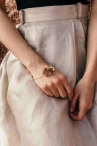 jupe lin argent ecoresponsable