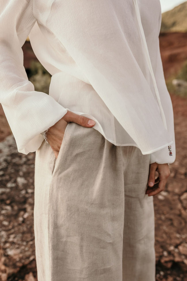 pantalon palazzo lin bio chic montpellier