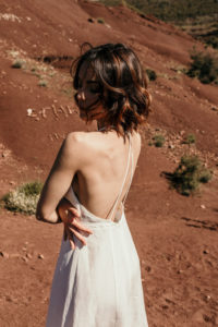 robe mariage civil decollete dos