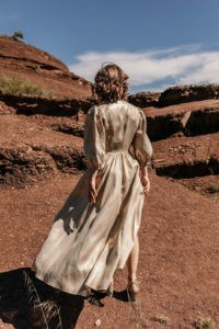 robe mariage civil longue en lin ecoresponsable