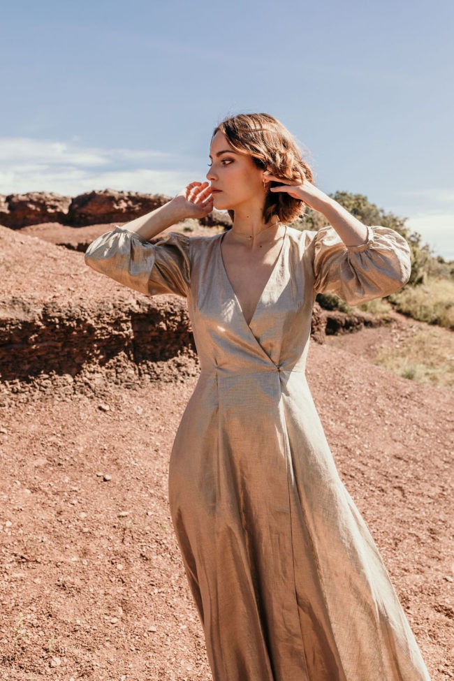 robe-mariage lin or ecoresponsable montpellier