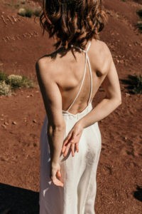 robe mariee lin bio creme decollete dos