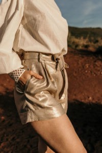 short lin or creatrice taille haute