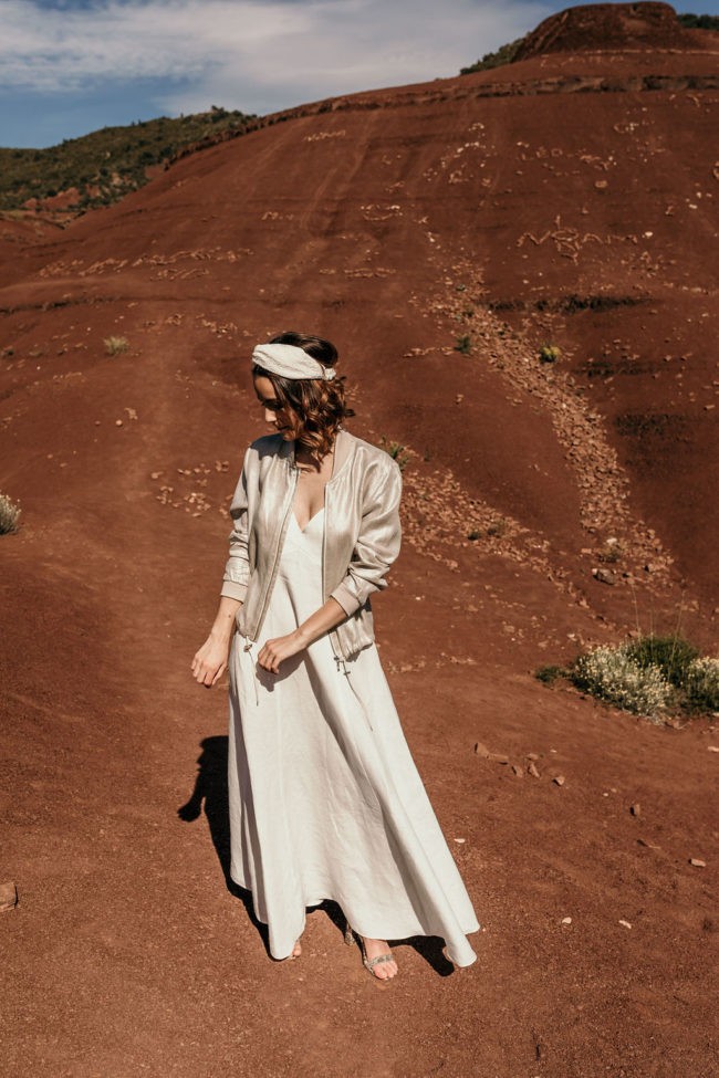 veste mariee argentee ecoresponsable