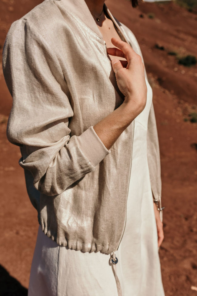 veste mariee argentee ecoresponsable