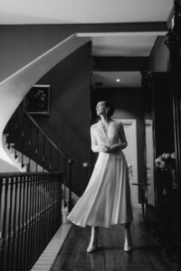 ensemble de mariée en soie et dentelle