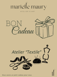 cheque carte cadeau atelier textile