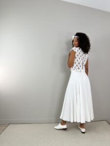 ensemble mariée dentelle mariage civil