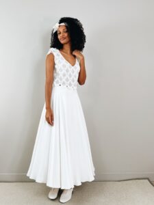 ensemble mariée dentelle mariage civil