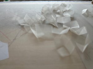bijou textile technique de pliage du tissu