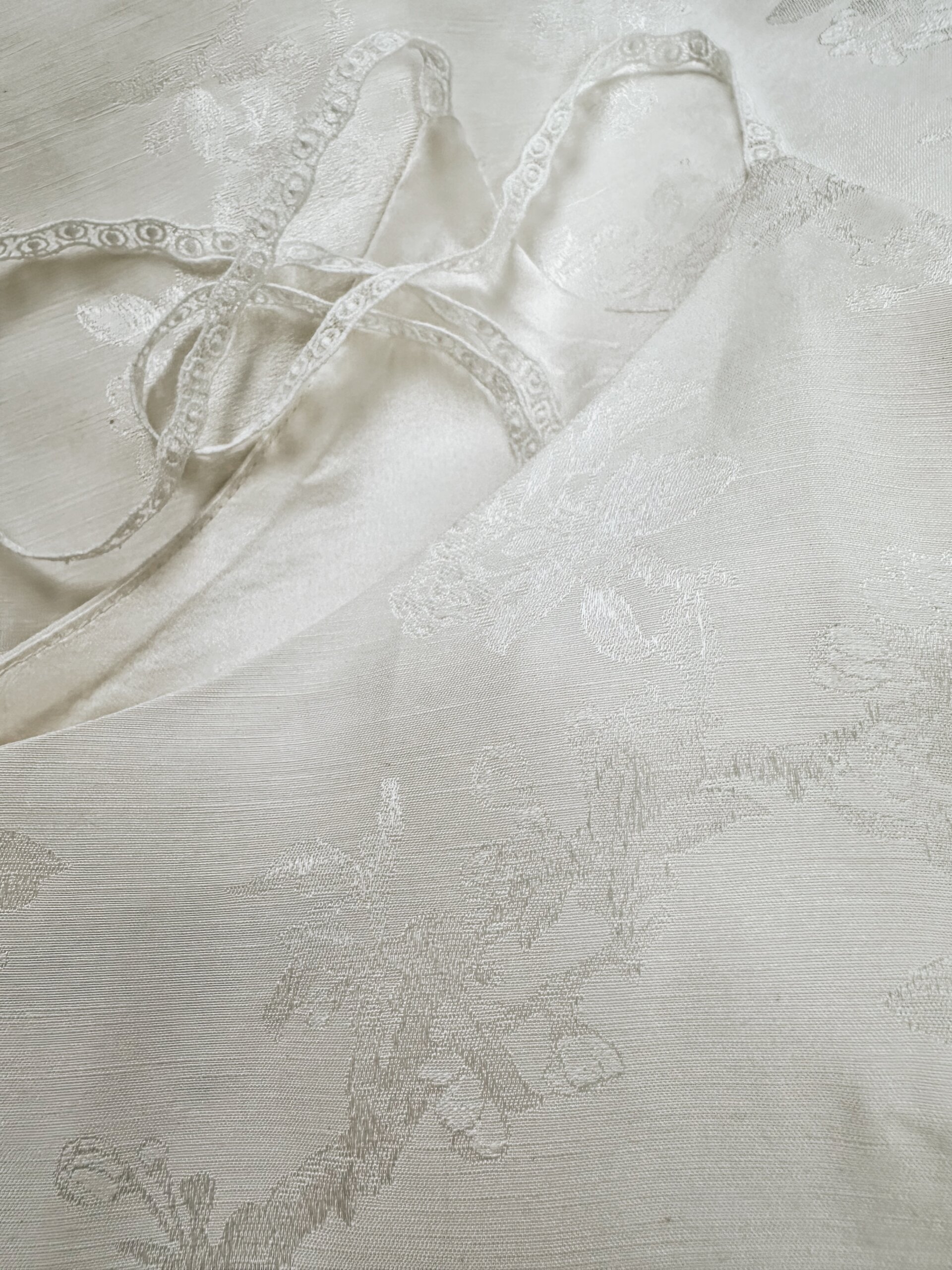 top femme Jacquard en soie et coton chic