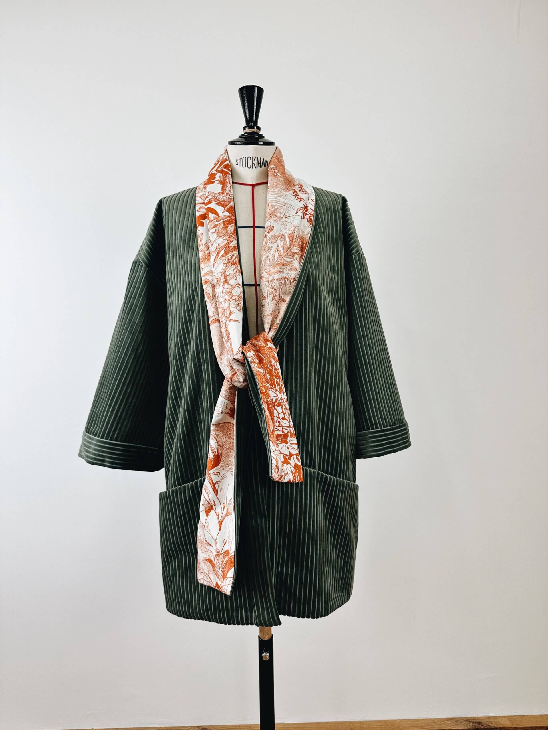 ALTAIR – KIMONO-VESTE en velours ou laine