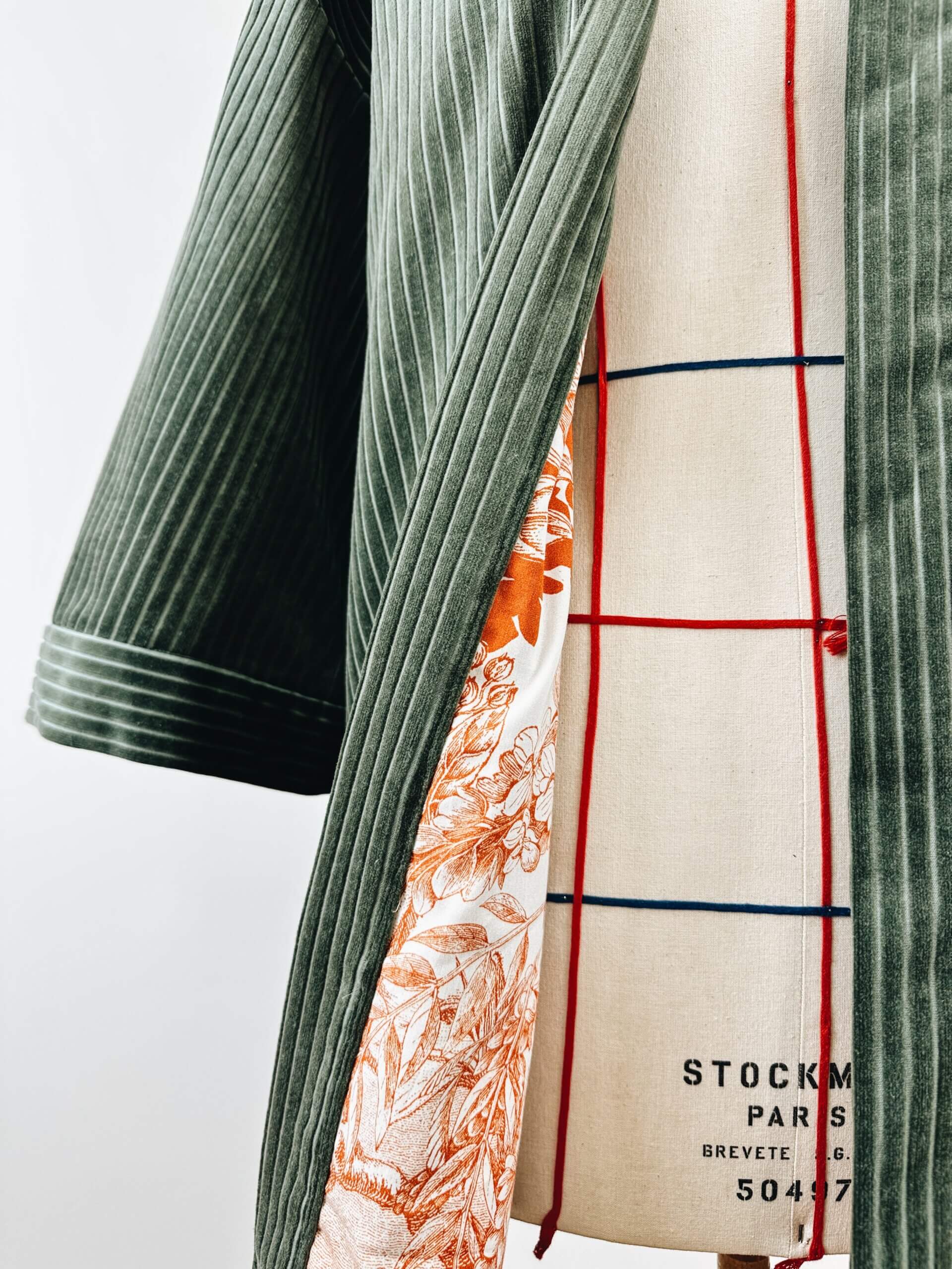 ALTAIR – KIMONO-VESTE en velours ou laine - Image 4